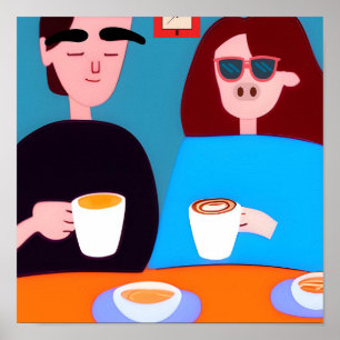 Poster Bebidas De Café Estranhas
