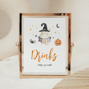 Poster Bebidas De Chá de fraldas De Bolinho Do Dia Das Br