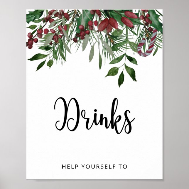 Poster Bebidas de inverno (Frente)