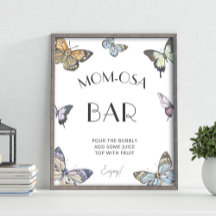Bebidas do Bar Momosa Borboleta para Chá de Bebê
