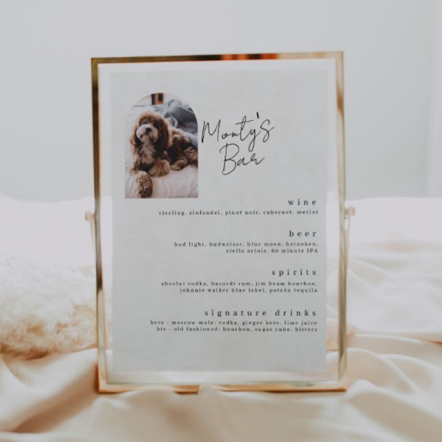 Poster Bebidas Especiais do Cardápio do Pet Bar (Criador carregado)