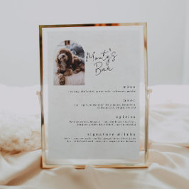 Poster Bebidas Especiais Menu do Pet Bar