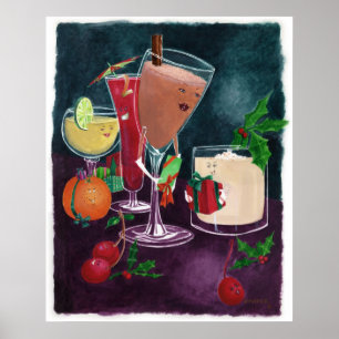 Poster Bebidas festivas