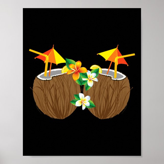 Poster Bebidas legal De Coco Engraçadas Com Mama Sumo De  (Frente)