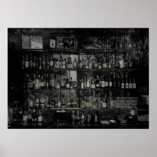 Poster Bebidas Nº 1 Versão de Filme Antigo