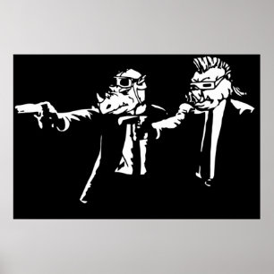 Poster Bebop Rocksteady  Thug life  Pfiction mashup