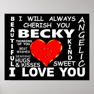 Poster Becky I Te Amo