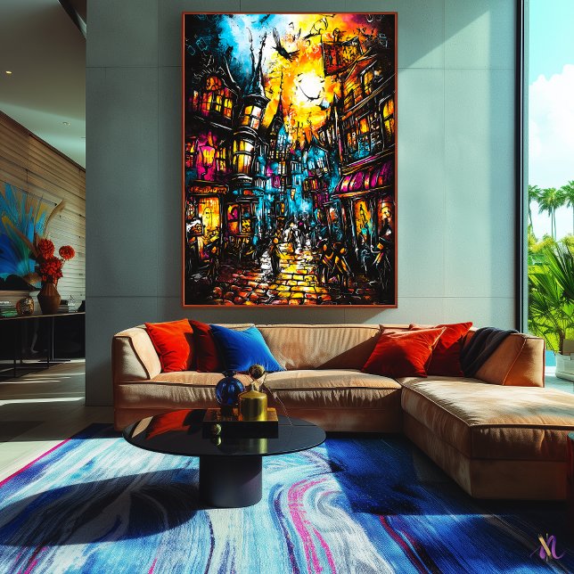 Poster Beco mágico - Arte Expressionista Fantasia (Criador carregado)