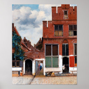 Poster Beco neerlandês, Johannes Vermeer
