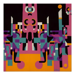 Pôster Beco Noturno de Trilha - Ken Gage Art