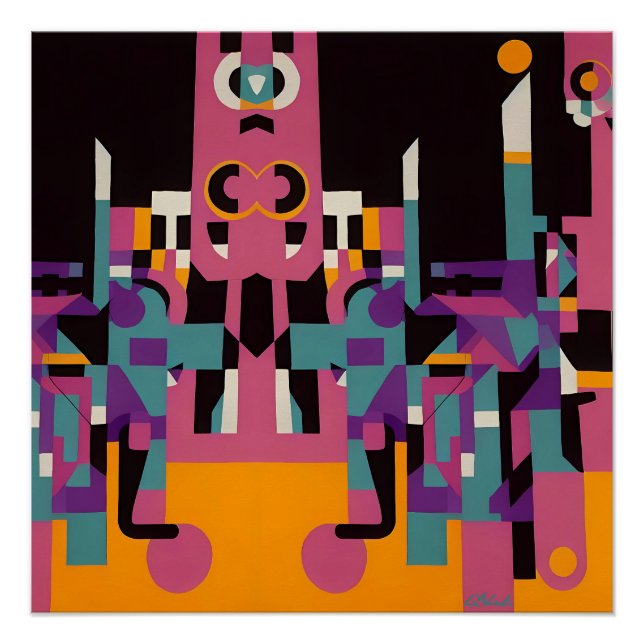 Pôster Beco Noturno de Trilha - Ken Gage Art (Frente)