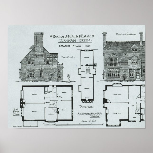 Poster Bedford Park Estate (Frente)