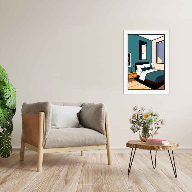 Poster Bedroom - Canvas Art Print (Criador carregado)