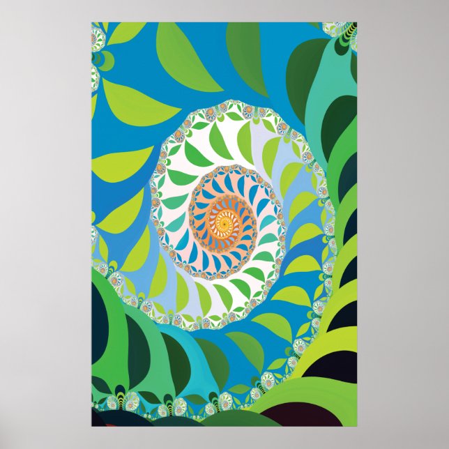 Poster Bee Colony Fractal (Frente)