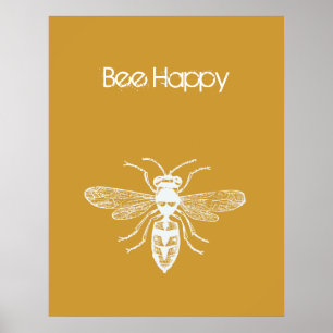 Pôster Bee Happy