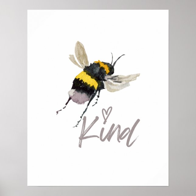 Poster Bee Kind (Frente)