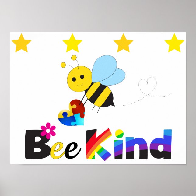 Poster Bee Kind (Frente)