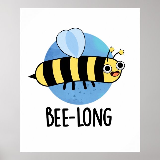 Poster Bee-Long Insett Bee Pun (Frente)