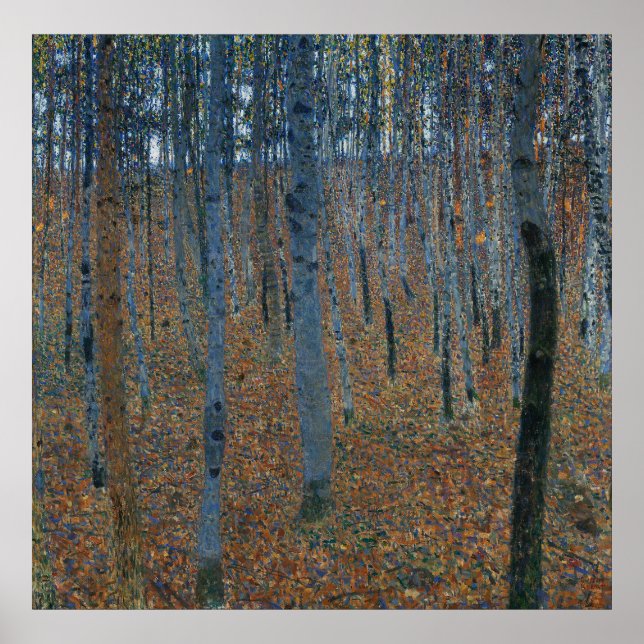 Pôster Beech Grove I por Gustav Klimt (Frente)