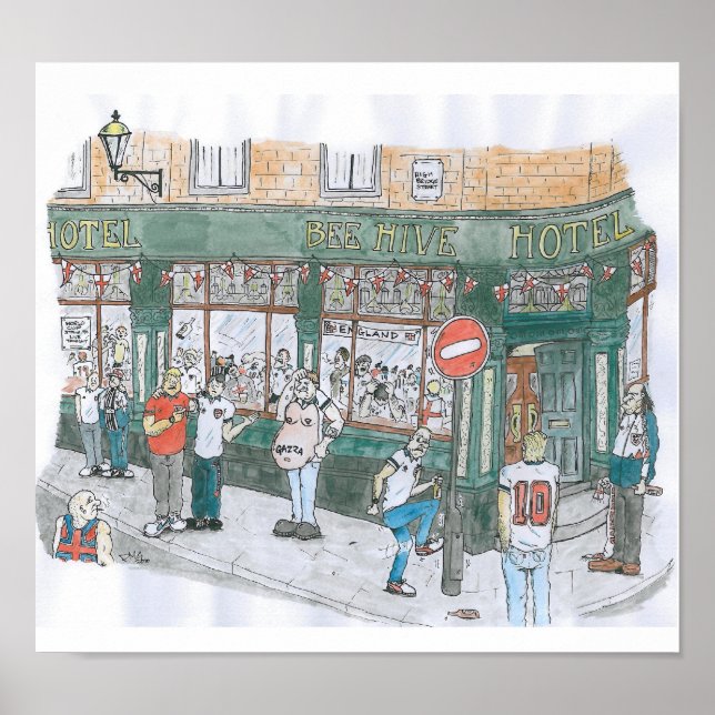 Poster Beehive NEWCASTLE 1990 (Frente)