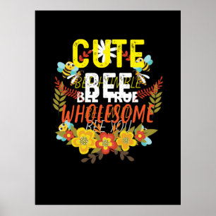 Poster Beekeeper Art Cute Bee Whol