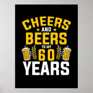 Poster Beer Beer Beer Cheers E Beers Até Meu Nascimento D