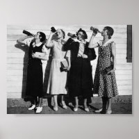 Beer Drinkers Vintage Fotografia de 1930
