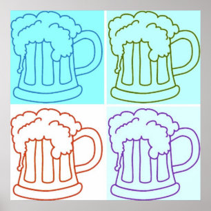 Poster Beer Mug/Oktoberfest