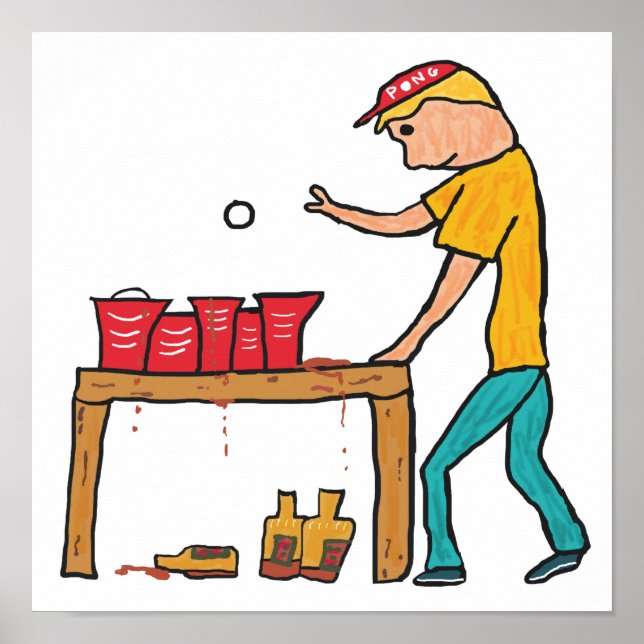 Poster Beer Pong (Frente)