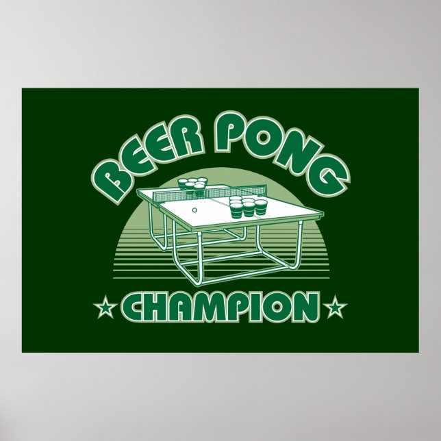 Poster Beer Pong Champion (Frente)