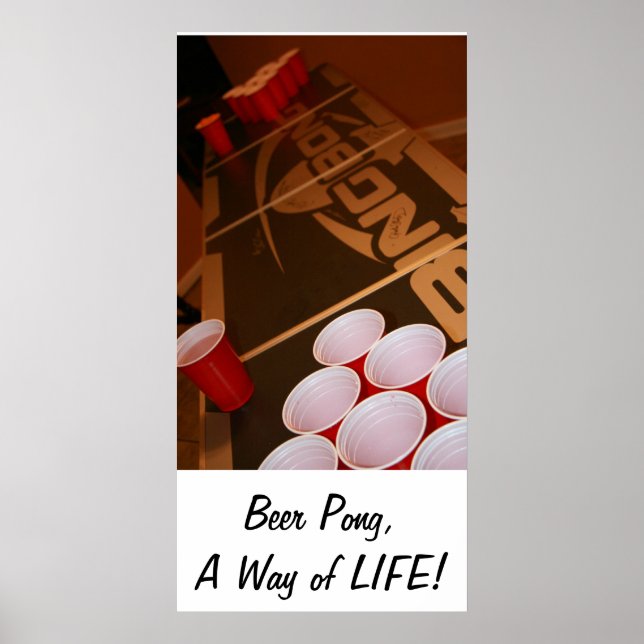 Pôster Beer Pong, um modo de vida (Frente)