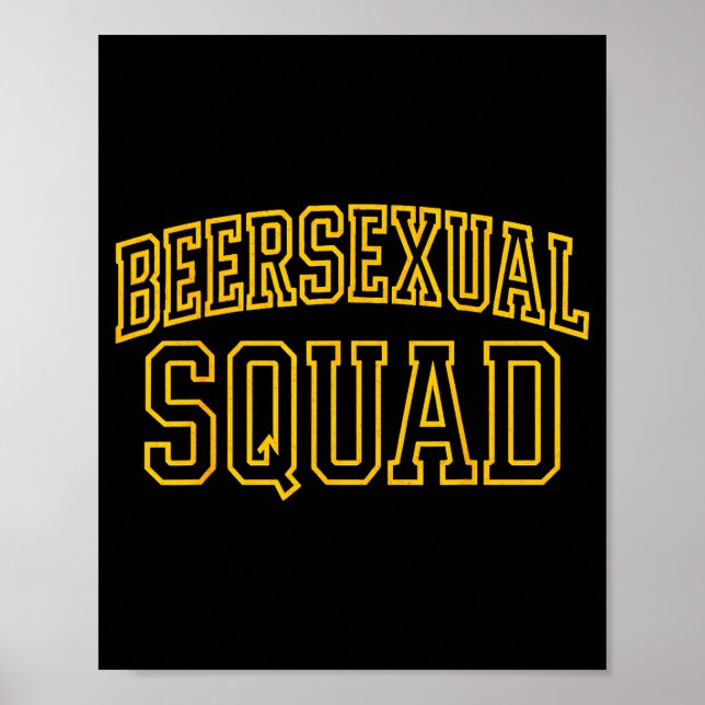 Poster Beerual Squad Matching Group Bachelor Party Design (Frente)