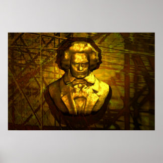 Pôster Beethoven em Bronce