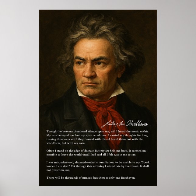 Poster Beethoven - Retrato do Gênio e Resolução (Frente)