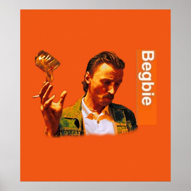 Poster Begbie joga Vidro da Cena de Cerveja de Trainspott (Frente)