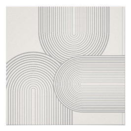 Pôster bege - Forma Simétrica do Arco-Íris Simétrica Bran