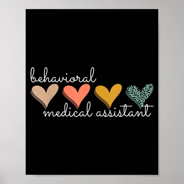 Poster Behavioral Medical Istant Health Behavior Technici (Frente)