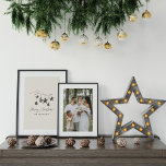 Pôster Beige moderno scandi elegante, Natal<br><div class="desc">Beige a moderna e elegante aquarela rustica beige natural Cores contemporâneos escandinavos beges,  preto e branco,  poster de Natal.</div>