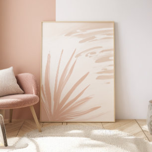 Pôster Beige Palm Zen Minimalist Wall Art