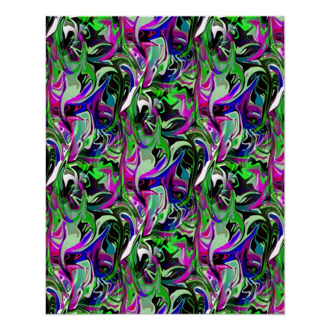 Pôster Beija-flores em Voo... (Frente)