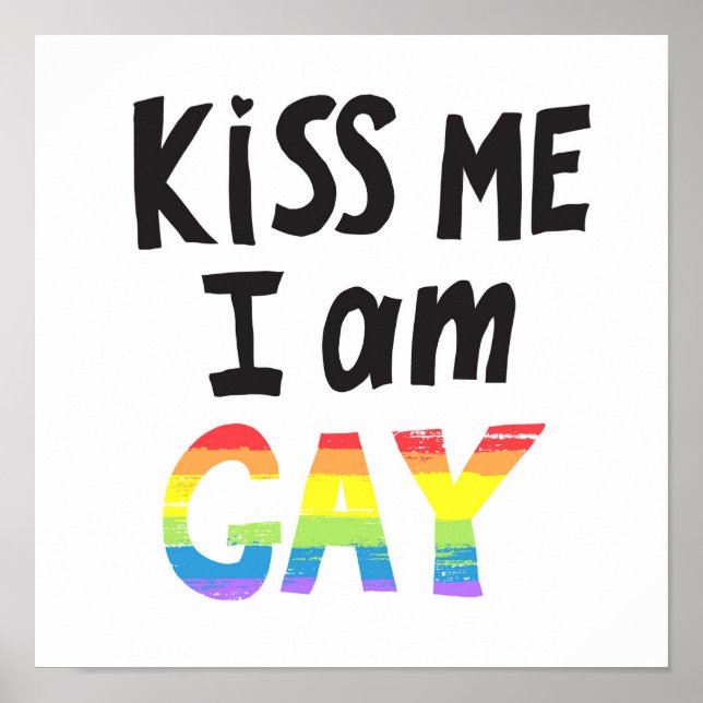 Poster Beija-Me Sou Gay (Frente)