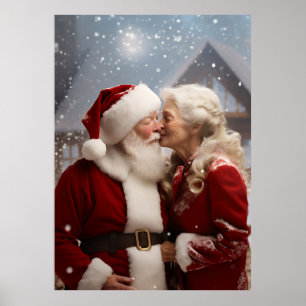Poster Beijando o Sr. e a Sra. Papai Noel