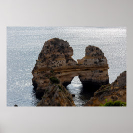 Poster Beijando rochas no Algarve