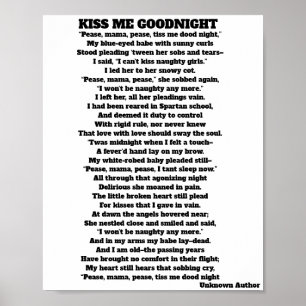 Poster BEIJE-ME BEIJAR O BOM POema NOTURNO