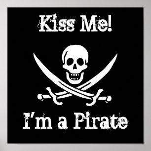 Pôster Beije-me! Eu sou um pirata