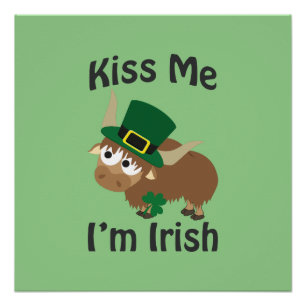 Pôster Beije-me que eu sou iaque irlandês