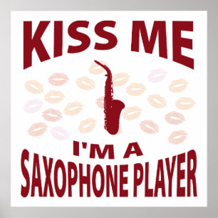 Poster Beije-me que eu sou um jogador de saxofone
