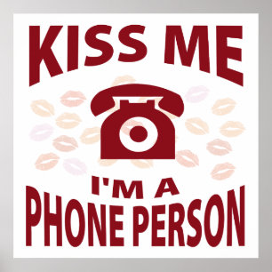 Poster Beije-me que eu sou uma pessoa do telefone