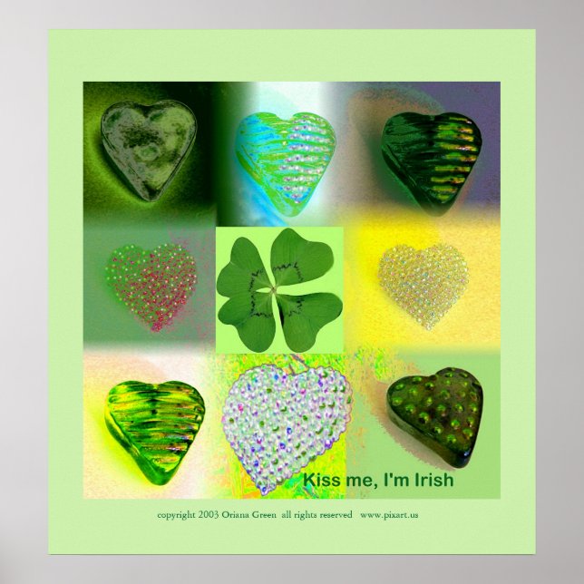Pôster Beije-me, sou irlandês (Frente)