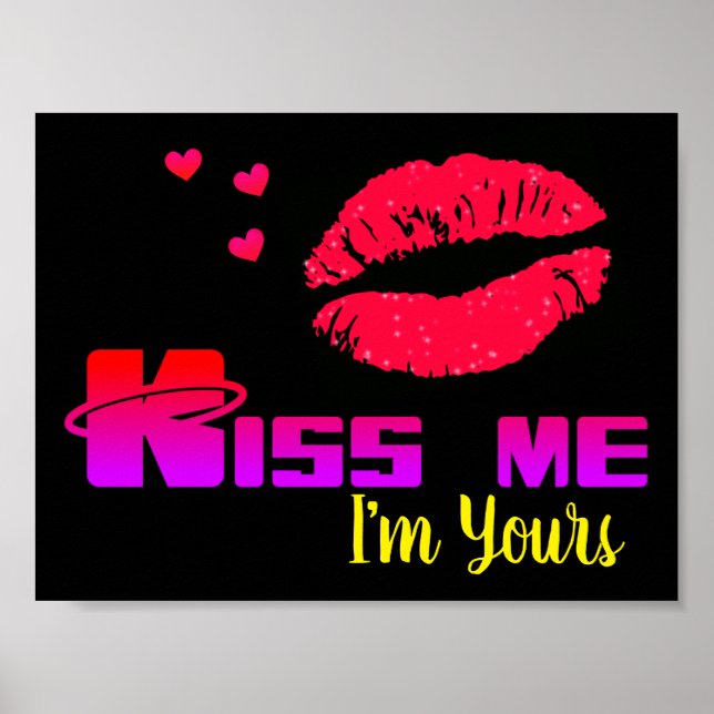 Poster Beije-me, sou seu (Frente)